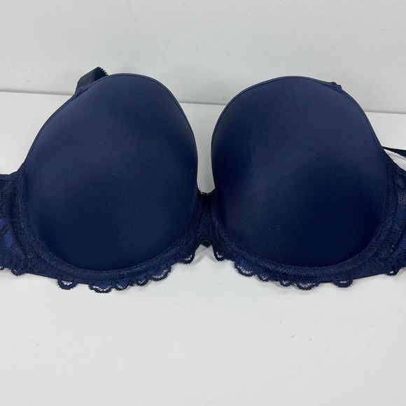 Fantasie Underwired T-Shirt Bra 38D Racerback Convertible NAVY NWOT - Picture 12 of 14